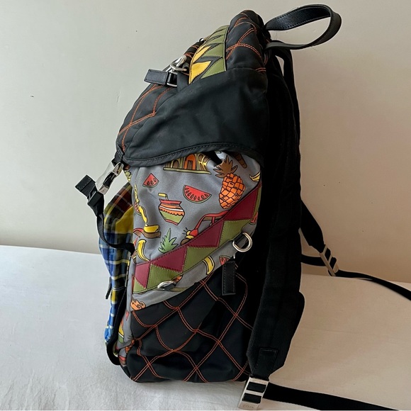 Prada Back Pack Quilted, Nylon, Spring 2017, Multicolor Print - Picture 6 of 16